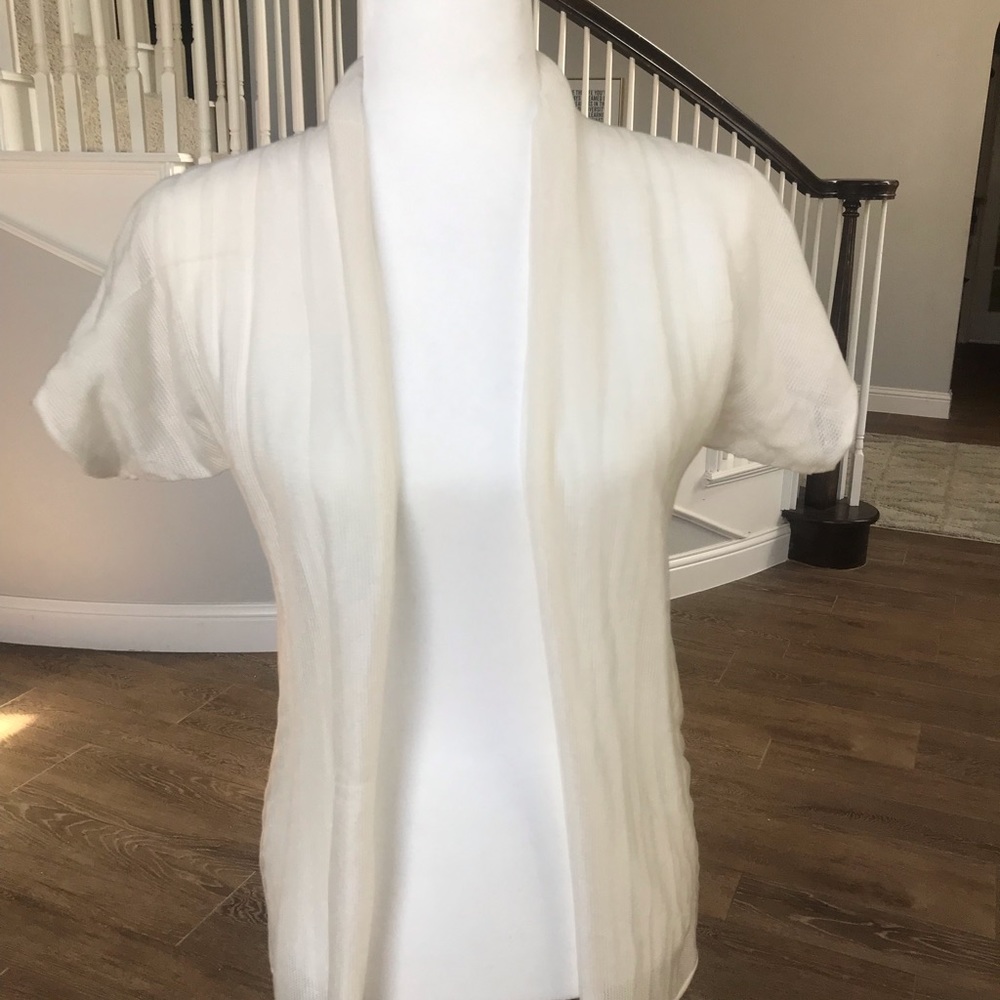 Calvin Klein Collection Sheer Open Cardigan